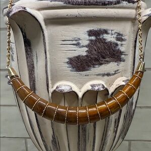 Vintage choker gold necklace